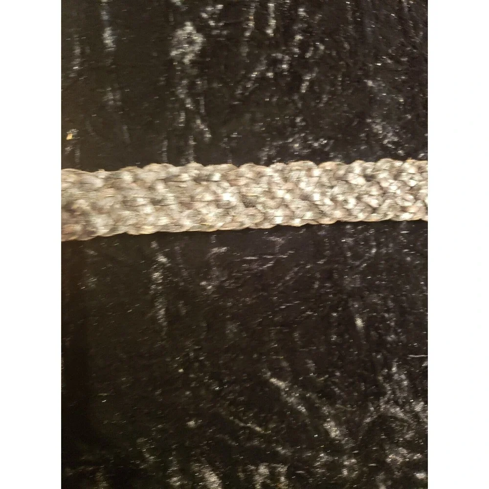 Talbots Braided Leather Belt Womens L‎ Large Brown 6029 Casual Accessories